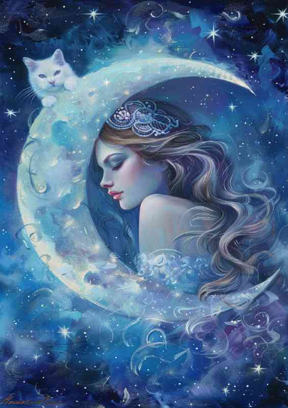 The White Cat moon and the stars