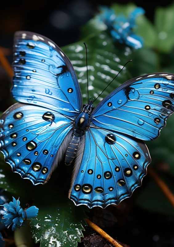 Bright Blue Butterfly