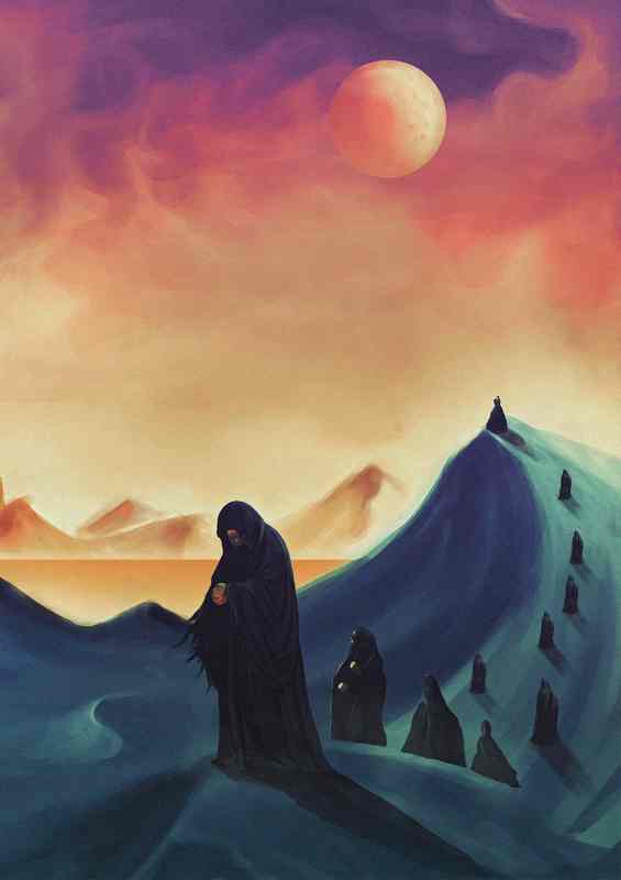 Into the nights desert