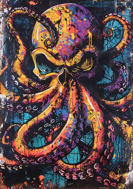 Octopus is shown with a glowing tentacles