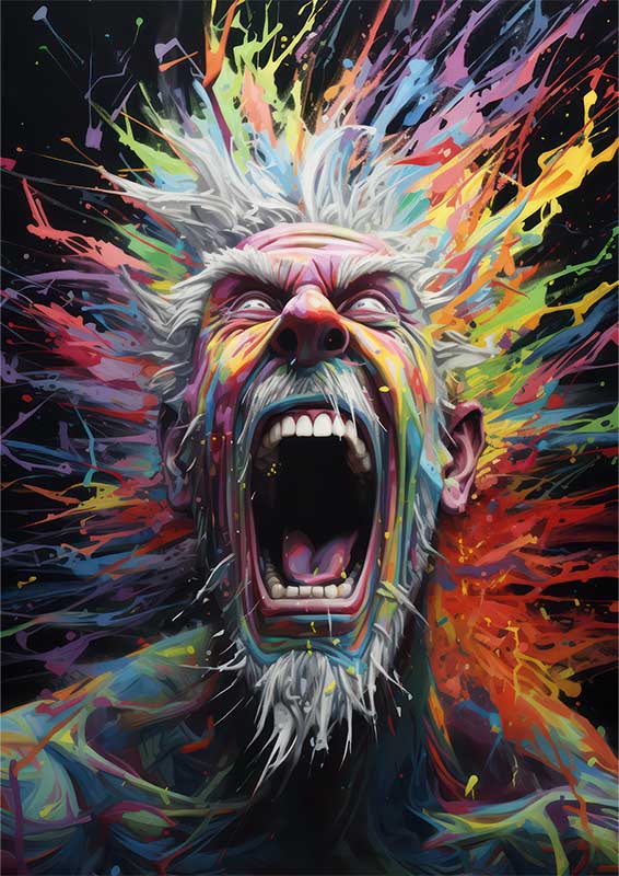 Abstract Emotion Burst of colour