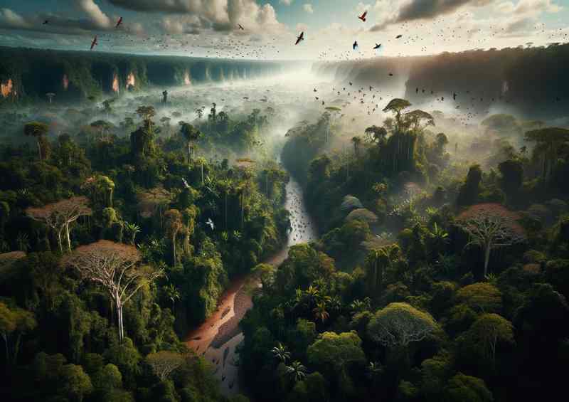 Brazil Rainforest Biodiversity Metal Poster