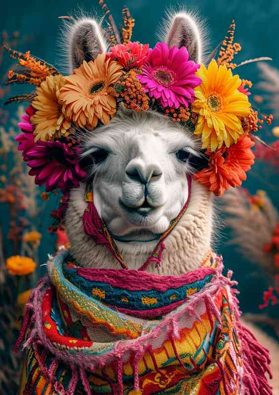 Llama dressed for a night out