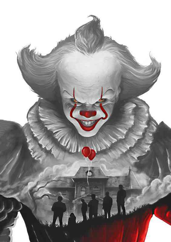 The Clown and the haunted house