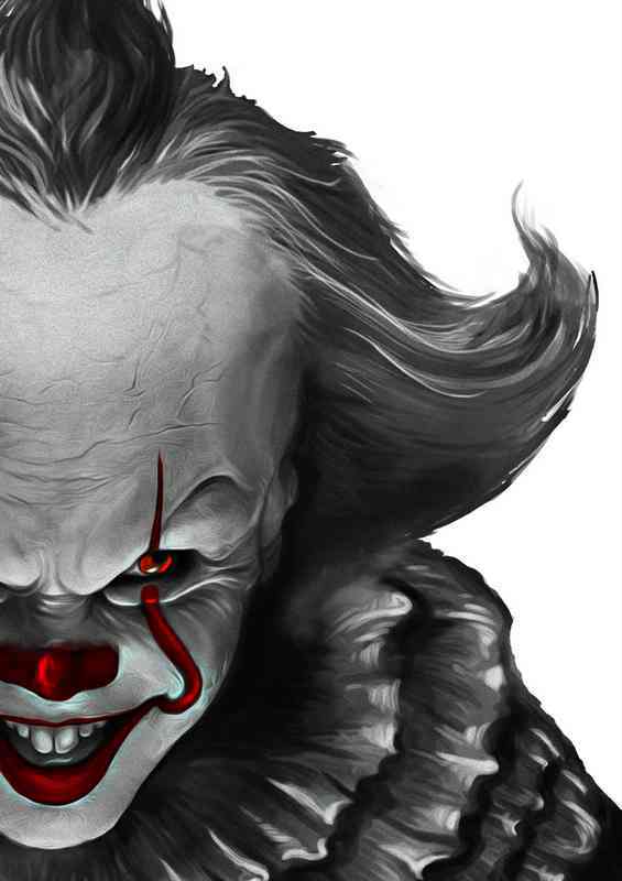 The Crazy Clowns half Face