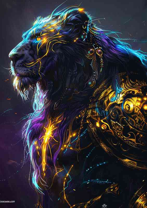 Warrior Tiger with his amour on