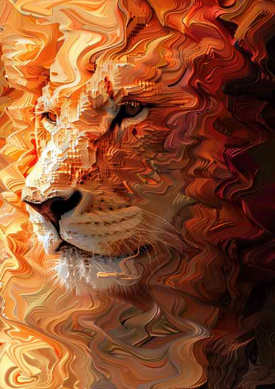 Amazing Face lion head