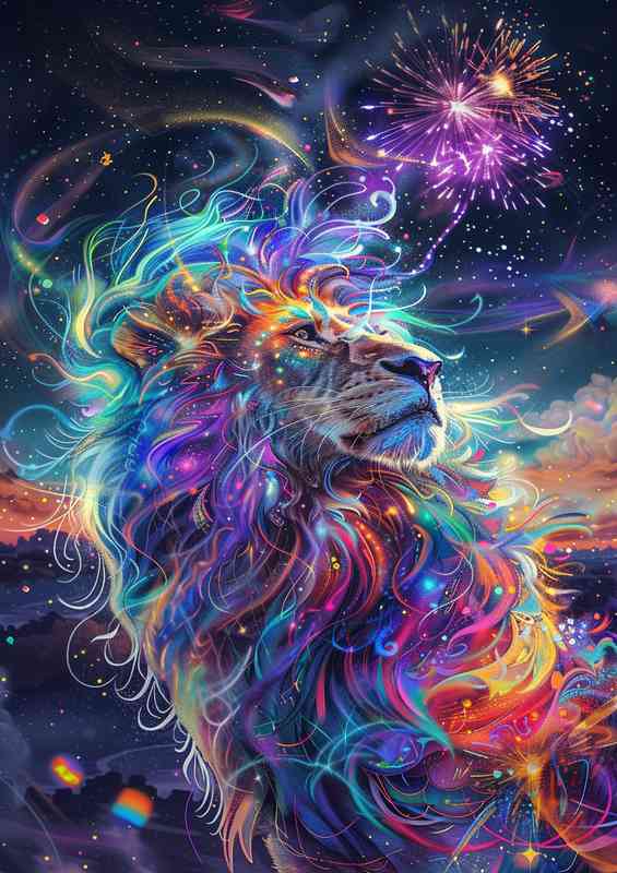 Amazing colours with full Lion Main