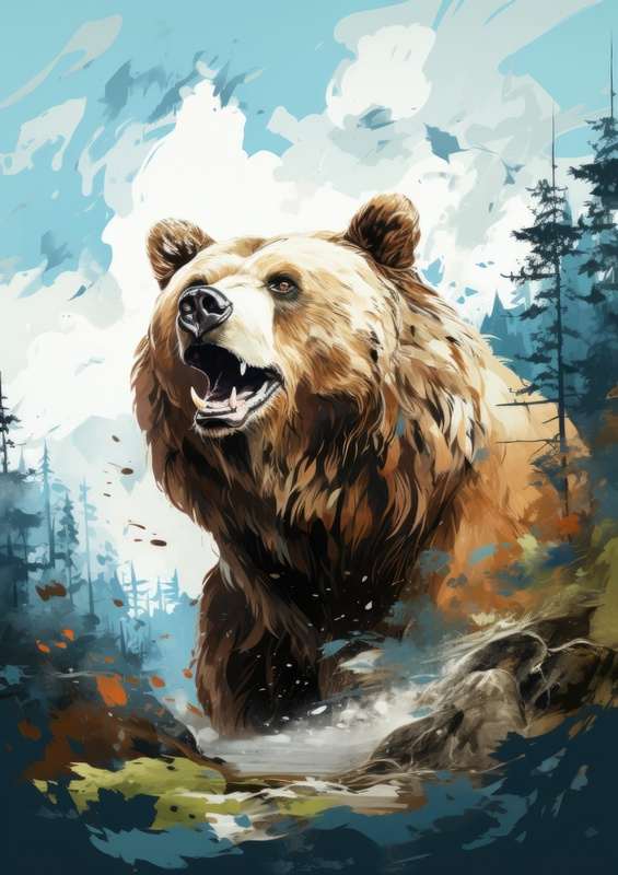 Big brown Bear in alaska