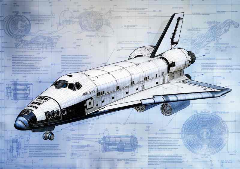 Blueprint of Space Exploration Wonder