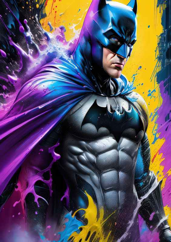 Hollywood Dreams Batman splash art style