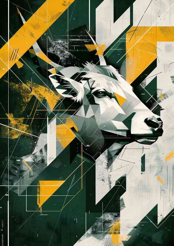 Dynamic Abstract deer