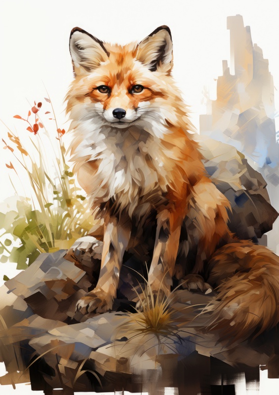 Fox on the rocks
