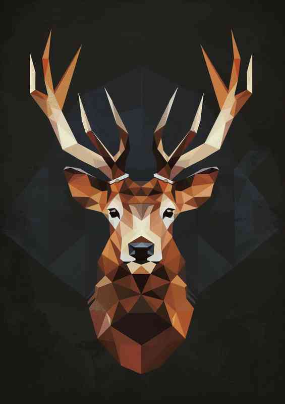 Geo Stag head