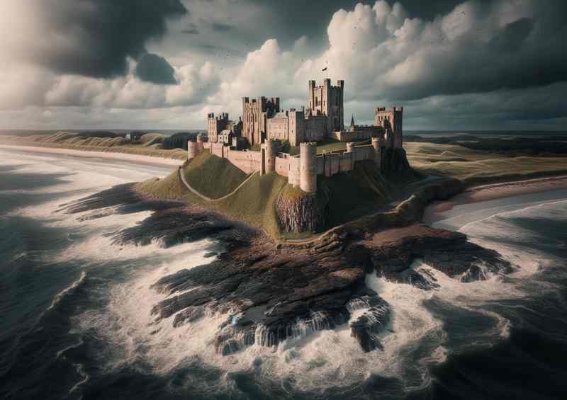 Bamburgh Castle Coastal Fortress