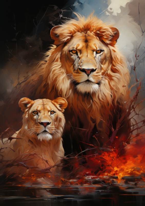 Lion and Lioness