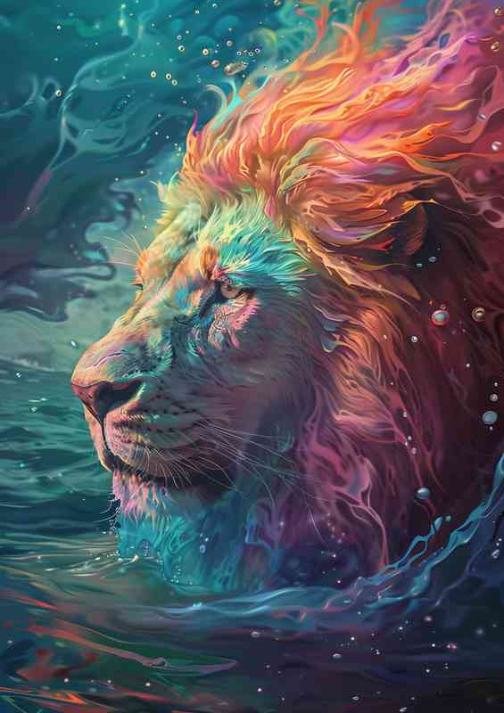 Lions Head above the water