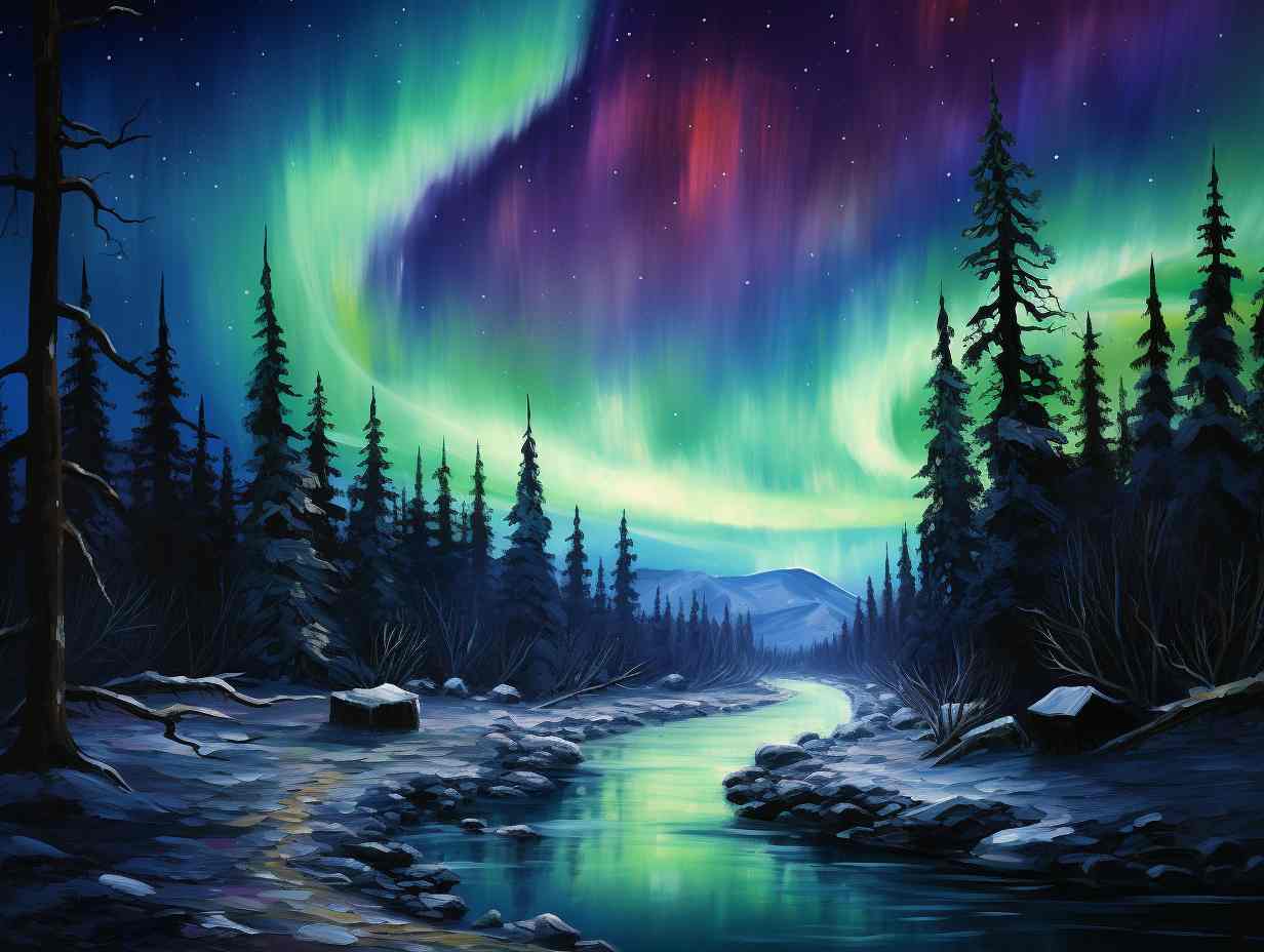 Aurora Dreams Riverbanks Silent Spectacle