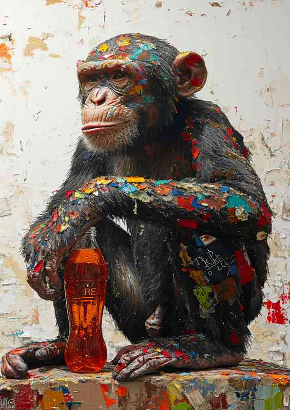 Monkey with his colla