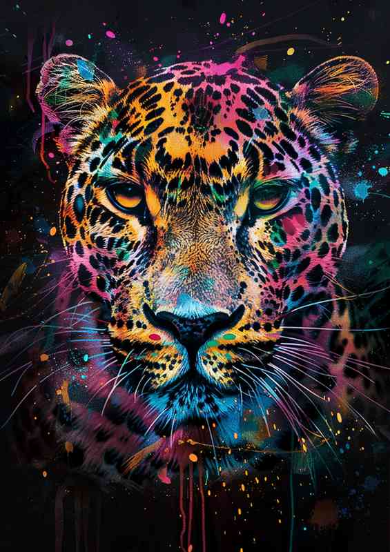 Paint spleases leopards head