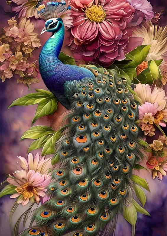 Cameron Gray Peacock Art Watercolor
