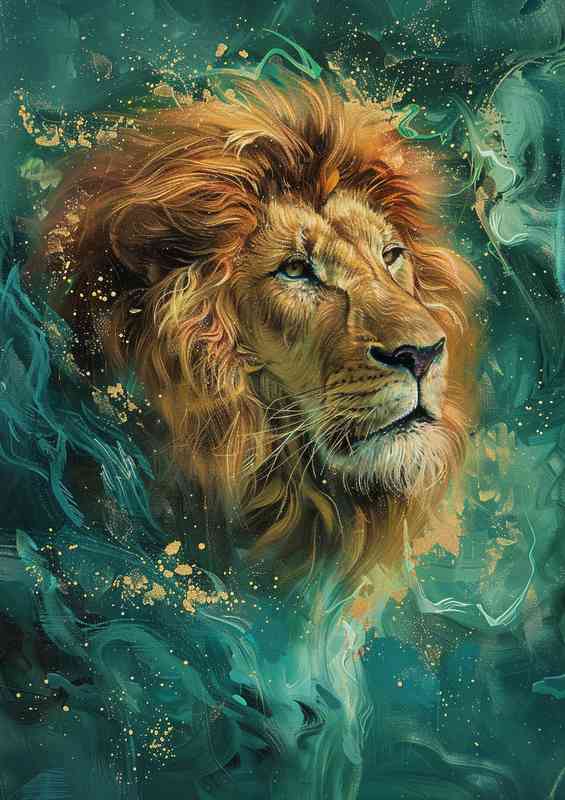 The Lion and blue smoke