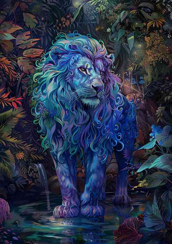 The Painted blue loin