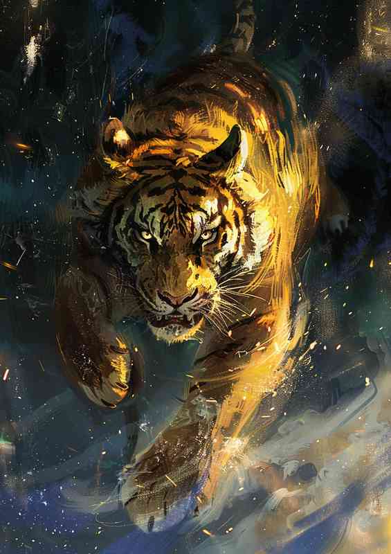 The great Tiger on a run