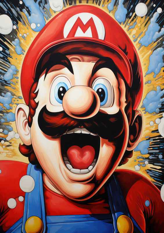 Mario bros pop ans splash art