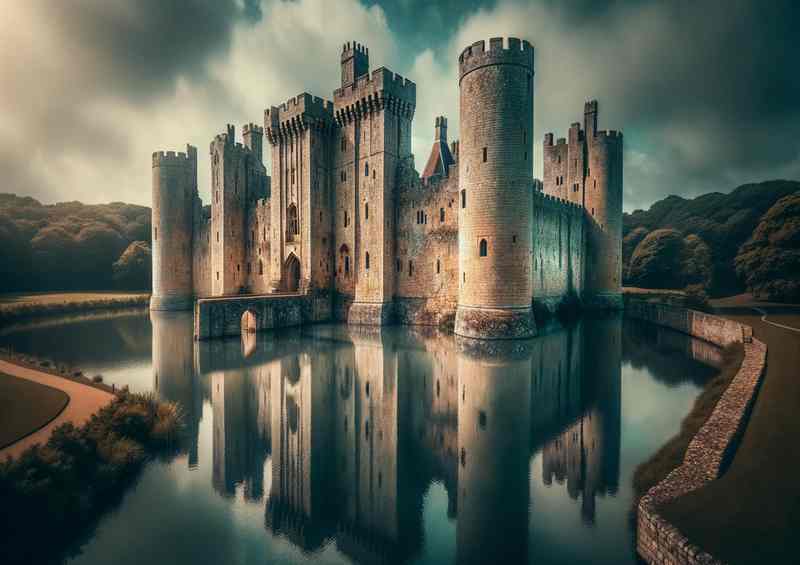 Bodiam Castle East Sussex Moat Reflection