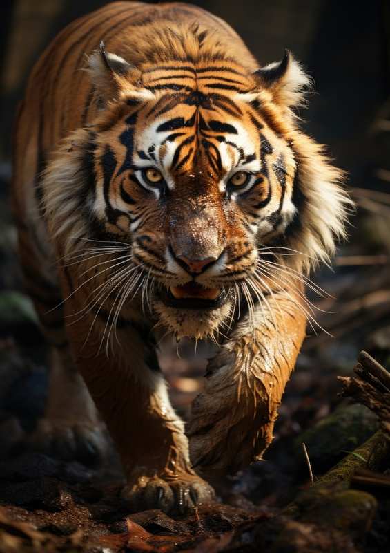 Tiger on the prowl