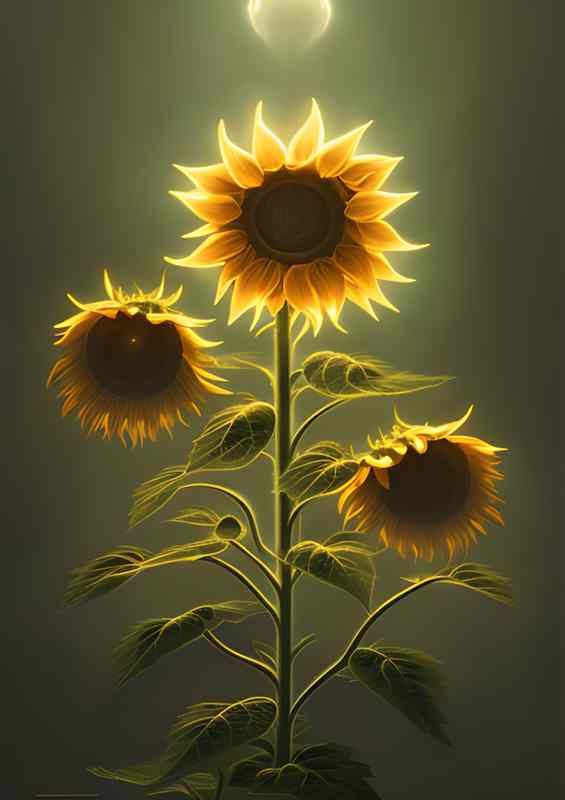 Glow In The Dark Sunflower