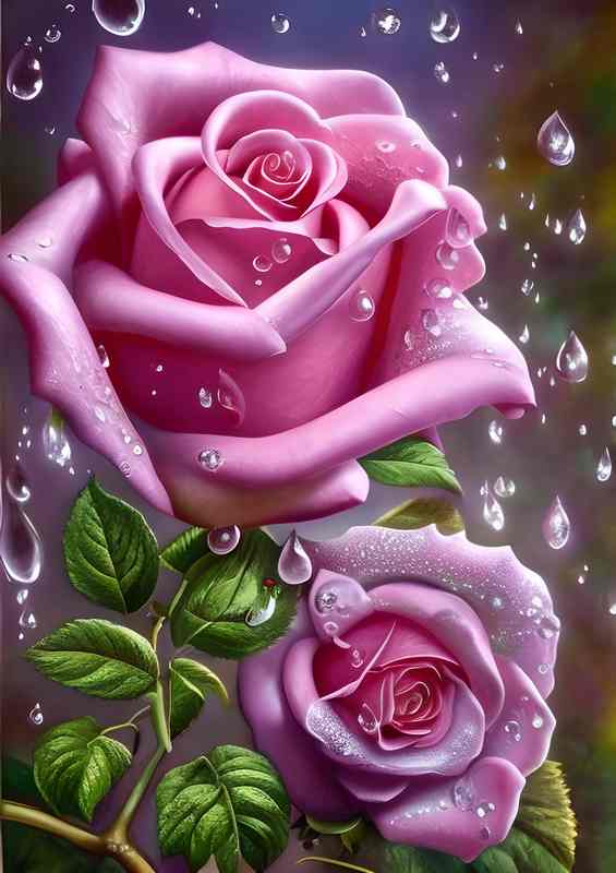 Insanely Detailed Fantasy Whimsical Rose Flower