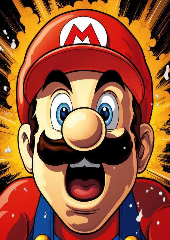 Mario bros pop art