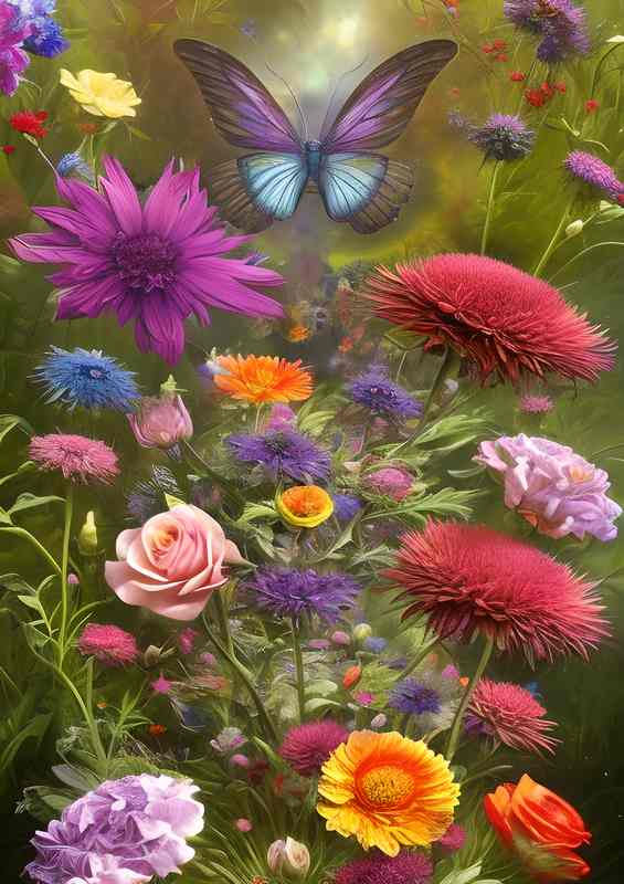 Stunning Botanical Flowers In Bloom