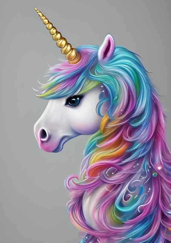 Unicorn Fluffy Pearlesque Amazing Colours