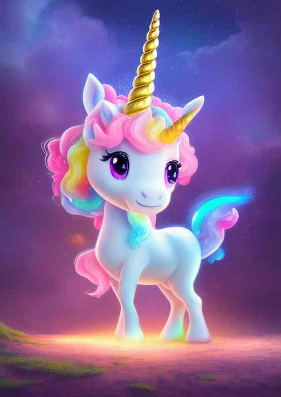 Unicorn With Candy And Sparkles