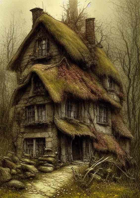 Witches Cottage In The Woods