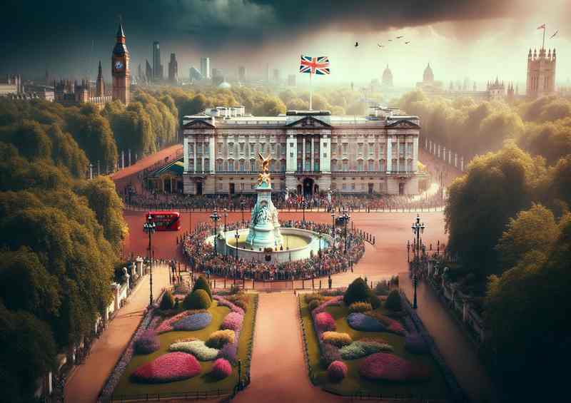 Buckingham Palace Metal Poster