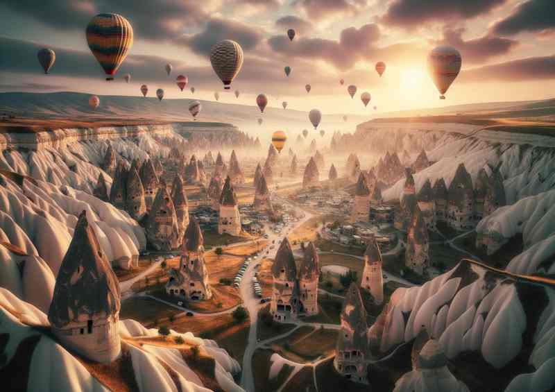 Cappadocia Fairy Chimneys Metal Poster