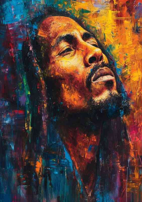 Bob Marley pallet Knife painting