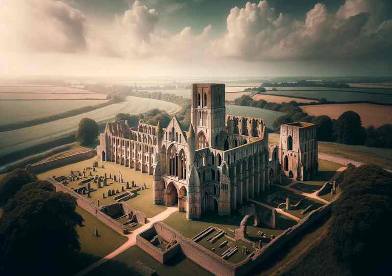 Castle Acre Priory in Norfolk The expansive ruins