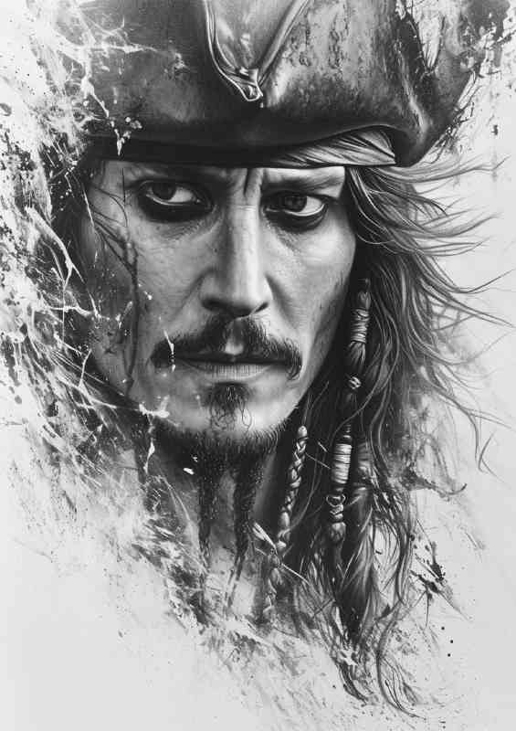 Captain Jack doodle pencil