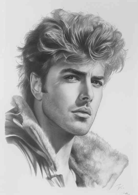 George Michael A pencil drawing that represents