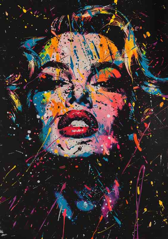 Kate Moss abstract portrait of an icon