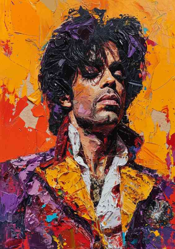 Prince pallet knife painting that represents