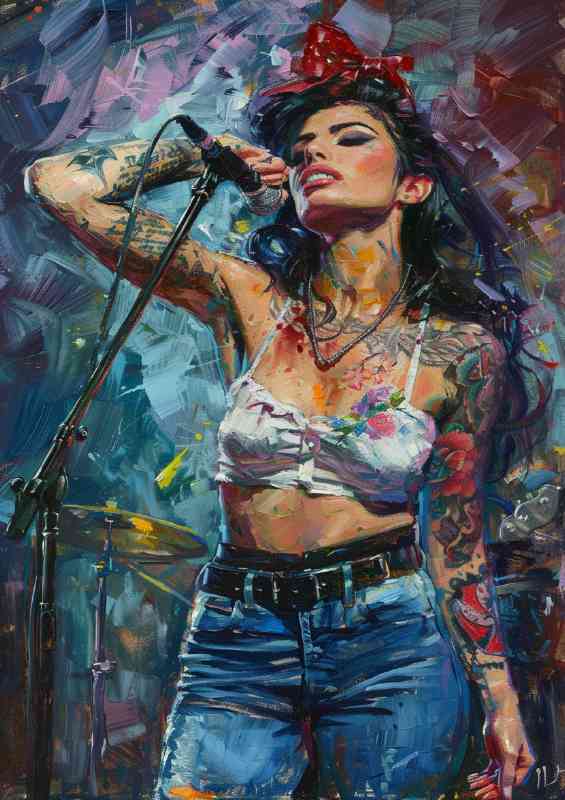 Amy Winehouse Pallet knife style