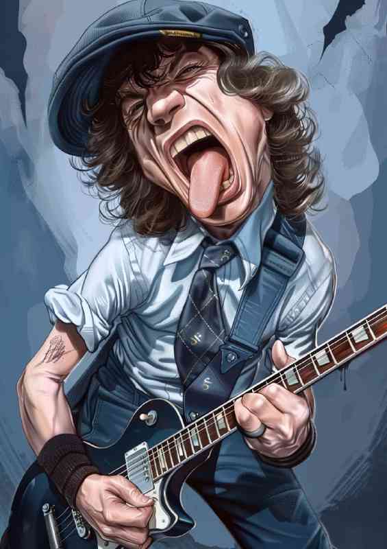 Angus Young from the punk rock dayzz