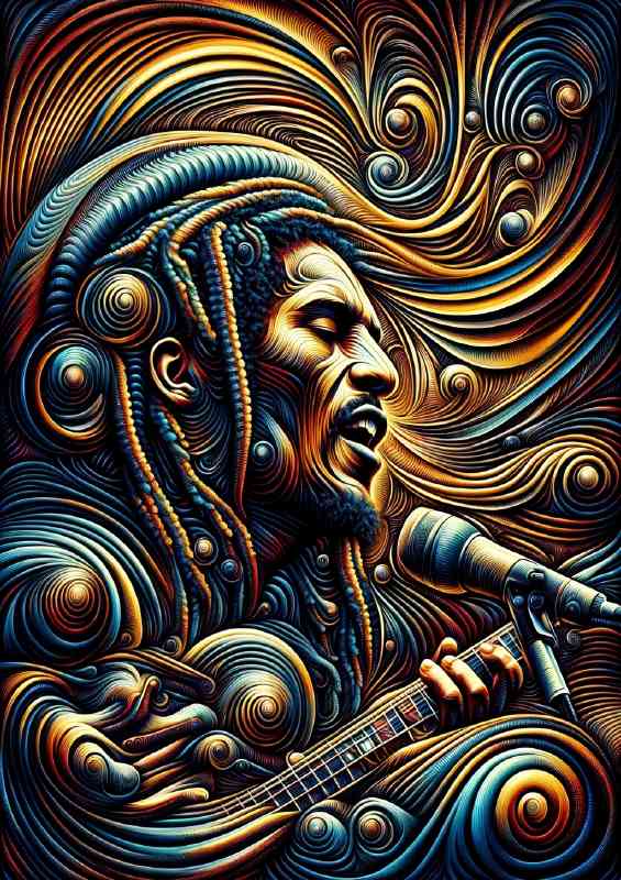 Bob Marley Kinetic Art