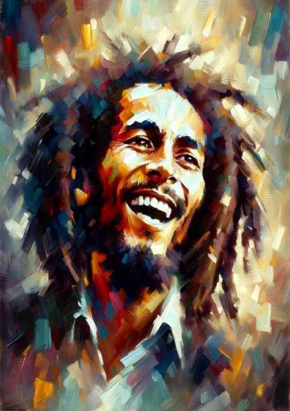 Bob Marley capturing his soulful expression